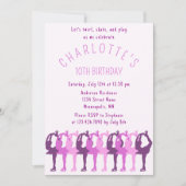 トワイルスケテ遊姿スカーターガールズ誕生日 招待状 (正面)