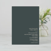 トワイングローブエメラ結婚ルドのフォイル招待状 箔招待状 (立ち正面)