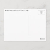 トワチマンによるホワイトブリッジ、ヴィンテージ印象派 ポストカード (裏面)
