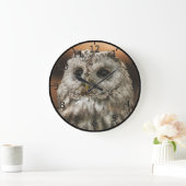 トワニーフクロウ ラージ壁時計 (ホーム)