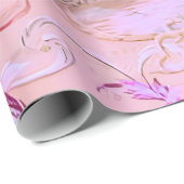 トワビクトリアンイルロココスタイルフローラピンクデクページ ラッピングペーパー (ロールコーナー)