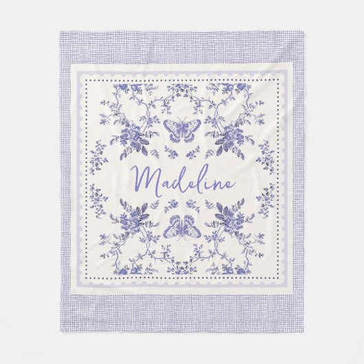 トワフランスのイルラベンダートワカスタムイルフリースブランケット フリースブランケット (正面)