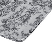 トワフランスのイル・ド・ジュイ黒と白のガエレガントラス カッティングボード (角)