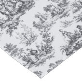 トワフランスのイル・ド・ジュイ黒エレガント白 ショートテーブルランナー (コーナー)