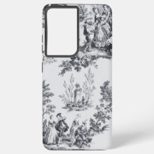 トワフランスのイル・ド・ジュイ黒エレガント白