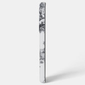 トワフランスのイル・ド・ジュイ黒エレガント白 SAMSUNG GALAXYケース (裏面横)