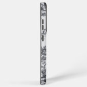 トワフランスのイル・ド・ジュイ黒エレガント白 SAMSUNG GALAXYケース (右側面)