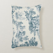 トワフランスのイル・ド・ジュイ・セージ緑エレガント緑色 アクセントクッション (正面(垂直))