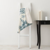 トワフランスのイル・ド・ジュイ・セージ緑エレガント緑色 シェルパブランケット (インサイチュ)