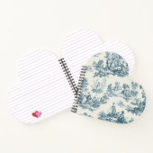 トワフランスのイル・ド・ジュイ・セージ緑エレガント緑色 ノートブック (内部)