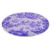 トワフランスのイル・ド・ジュイ・ブルーエレガントと白 カッティングボード (角)