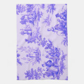 トワフランスのイル・ド・ジュイ・ブルーエレガントと白 キッチンタオル (縦)