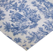 トワフランスのイル・ド・ジュイ・ブルーエレガントと白 ショートテーブルランナー (コーナー)