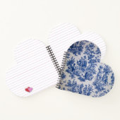 トワフランスのイル・ド・ジュイ・ブルーエレガントと白 ノートブック (内部)