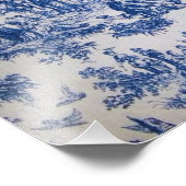 トワフランスのイル・ド・ジュイ・ブルーエレガントと白 フォトプリント            (角)