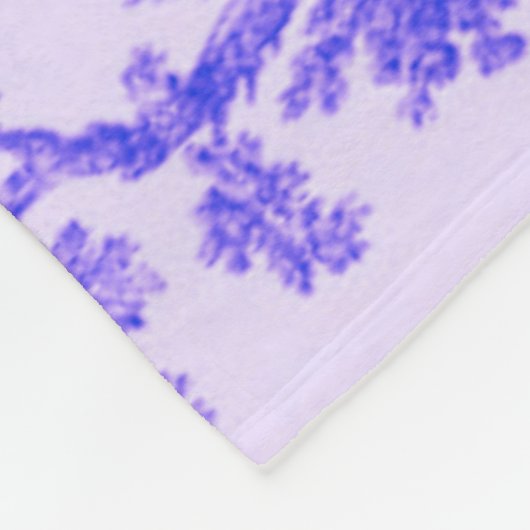 トワフランスのイル・ド・ジュイ・ブルーエレガントと白 フリースブランケット (角)