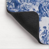 トワフランスのイル・ド・ジュイ・ブルーエレガントと白 マウスパッド (コーナー)