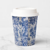 トワフランスのイル・ド・ジュイ・ブルーエレガントと白 紙コップ (左)