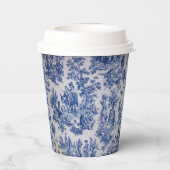 トワフランスのイル・ド・ジュイ・ブルーエレガントと白 紙コップ (裏面)