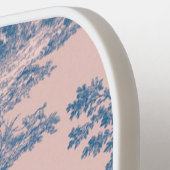 トワフランスのイル・ド・ジョイ・ブルーとピンクエレガント色 ピックルボールラケット (左詳細)