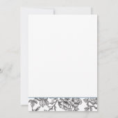 トワフランスのールとブルーボウ 招待状 (裏面)