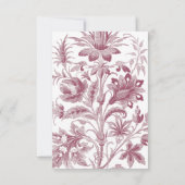 トワフランスのールダスティバラ結婚フローラありがとう サンキューカード (裏面)