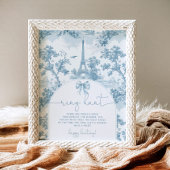 トワフランスのールデジュイリング狩りブライダルシャワーゲーム ポスター