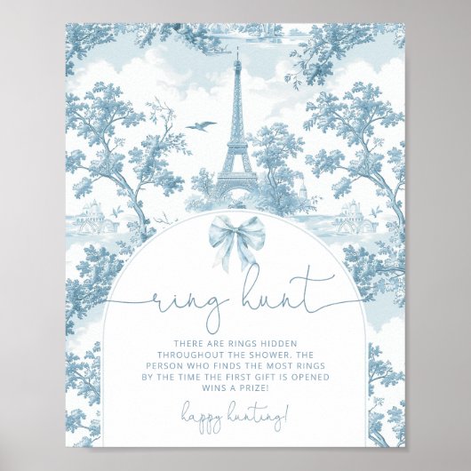 トワフランスのールデジュイリング狩りブライダルシャワーゲーム ポスター (正面)