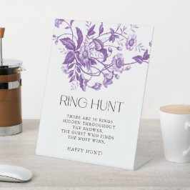 トワフランスのールフローラブライダルシャワーリングや輪狩り 台座サイン