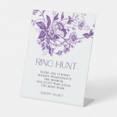 トワフランスのールフローラブライダルシャワーリングや輪狩り 台座サイン (正面)