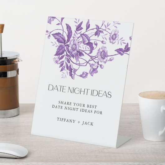 トワフランスのールフローラブライダルシャワー日の夜 台座サイン (インサイチュ)