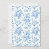 トワフランスのールフローラベア1歳の誕生日 招待状 (裏面)