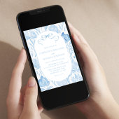 トワフランスのールブルー結婚ボウ 招待状