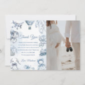 トワルドジュワイベビーシャワーパーティーお礼カード 招待状 (正面)