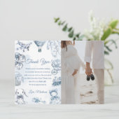 トワルドジュワイベビーシャワーパーティーお礼カード 招待状 (スタンド正面)