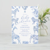 トワル・ド・ジュイ・サファリ・ベイビーシャワー 招待状 (スタンド正面)