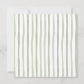 トワル フラワーベビーシャワー サージュグリーン ベビーシャワー 招待状 (裏面)