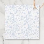 トワル フローラル ブライダル シャワー フェイバータグ (裏面)