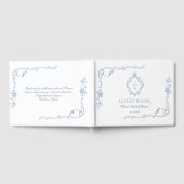 トワル ヴィンテージ フラワーレースのウェディングシャワー ゲストブック (全面)