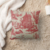 トワールデジュイヴィンテージフランスのカントリーザウェル クッション (ブランケット)