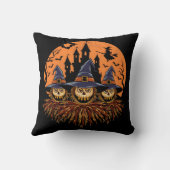 トワ不気味イライトでのハロウィーンのかかしトリオ クッション (裏面)