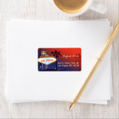 トワ図解入りの、写真付きのイライトラスベガス結婚の住所 ラベル (インサイチュ)