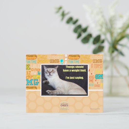 トンは重量制限を持つべきである。 ポストカード (スタンド正面)