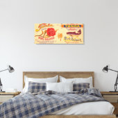 トンカブランドサーモンラベル キャンバスプリント (インサイチュ (寝室))