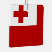 トンガの国旗 セラミックオーナメント (右)