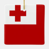 トンガの国旗 セラミックオーナメント (裏面)