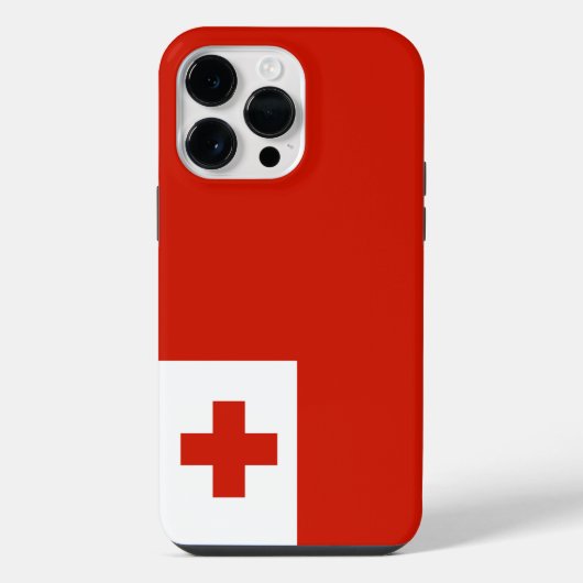トンガの国旗 iPhoneケース (裏面)