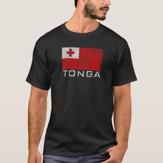 トンガの国旗 Tシャツ (正面)