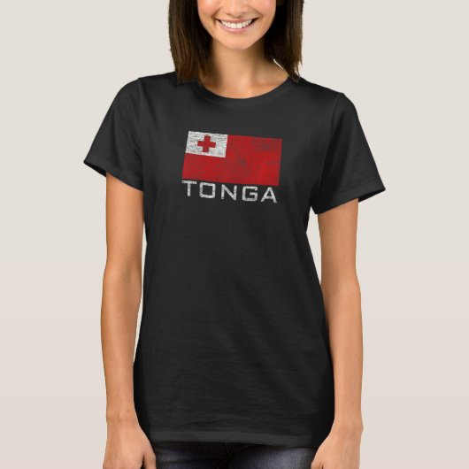 トンガの国旗 Tシャツ (正面)