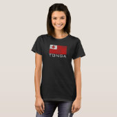 トンガの国旗 Tシャツ (正面フル)